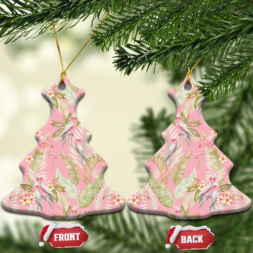 Australia Galah Cockatoo Ceramic Ornament Eolophus Soseicapilla Couple Seamless Style - Aussie Hoodie