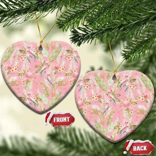 Australia Galah Cockatoo Ceramic Ornament Eolophus Soseicapilla Couple Seamless Style - Aussie Hoodie