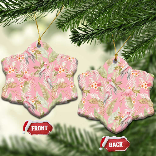 Australia Galah Cockatoo Ceramic Ornament Eolophus Soseicapilla Couple Seamless Style - Aussie Hoodie