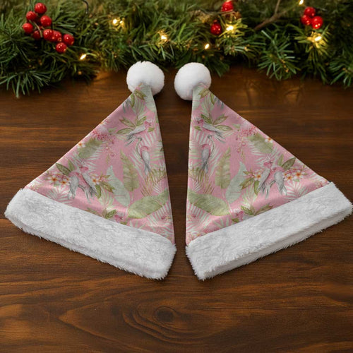 Australia Galah Cockatoo Christmas Santa Hat Eolophus Soseicapilla Couple Seamless Style - Aussie Hoodie