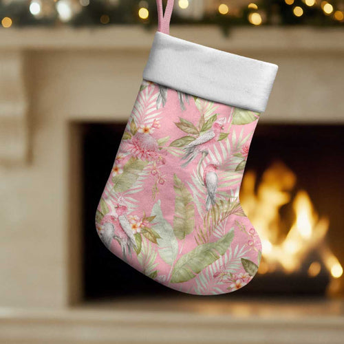 Australia Galah Cockatoo Christmas Stocking Eolophus Soseicapilla Couple Seamless Style - Aussie Hoodie