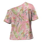 Australia Galah Cockatoo Cross Shoulder Shirt Eolophus Soseicapilla Couple Seamless Style - Aussie Hoodie