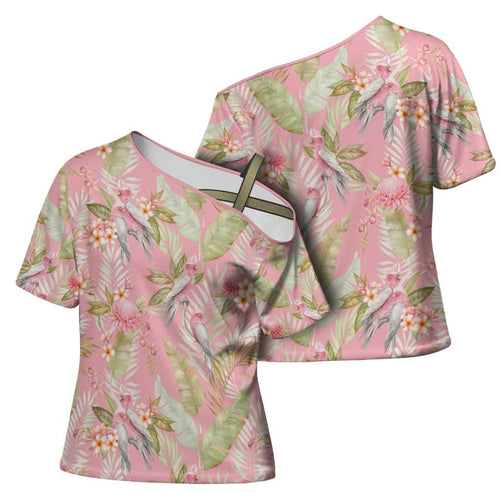 Australia Galah Cockatoo Cross Shoulder Shirt Eolophus Soseicapilla Couple Seamless Style - Aussie Hoodie