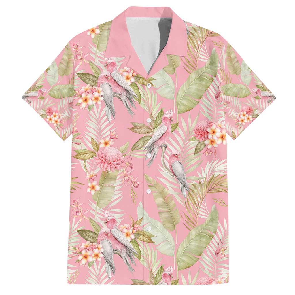 Australia Galah Cockatoo Family Matching Long Sleeve Bodycon Dress and Hawaiian Shirt Eolophus Soseicapilla Couple Seamless Style - Aussie Hoodie