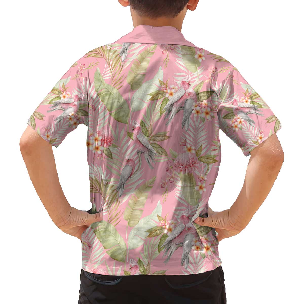 Australia Galah Cockatoo Family Matching Off The Shoulder Long Sleeve Dress and Hawaiian Shirt Eolophus Soseicapilla Couple Seamless Style - Aussie Hoodie