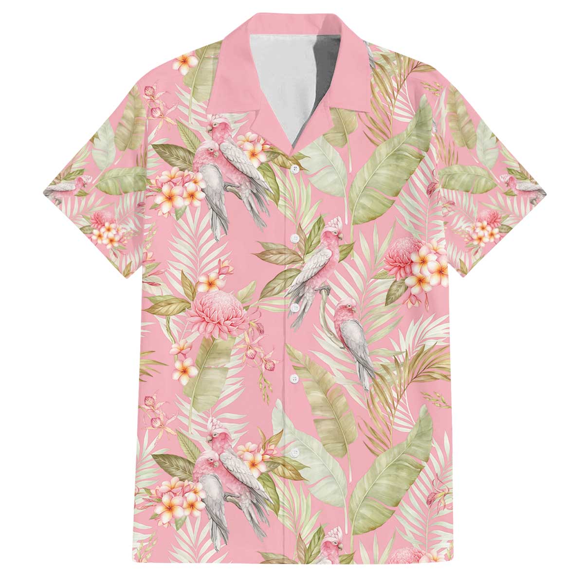 Australia Galah Cockatoo Family Matching Off The Shoulder Long Sleeve Dress and Hawaiian Shirt Eolophus Soseicapilla Couple Seamless Style - Aussie Hoodie