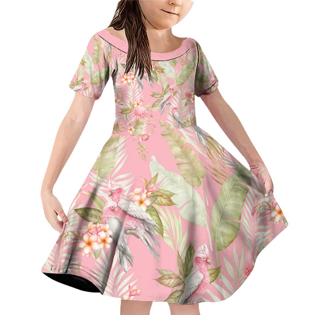 Australia Galah Cockatoo Family Matching Off Shoulder Short Dress and Hawaiian Shirt Eolophus Soseicapilla Couple Seamless Style - Aussie Hoodie