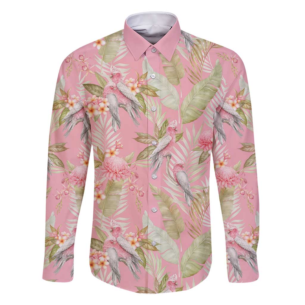 Australia Galah Cockatoo Family Matching Short Sleeve Bodycon Dress and Hawaiian Shirt Eolophus Soseicapilla Couple Seamless Style - Aussie Hoodie