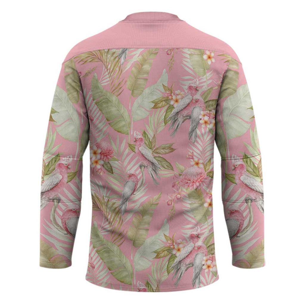 Australia Galah Cockatoo Hockey Jersey Eolophus Soseicapilla Couple Seamless Style - Aussie Hoodie