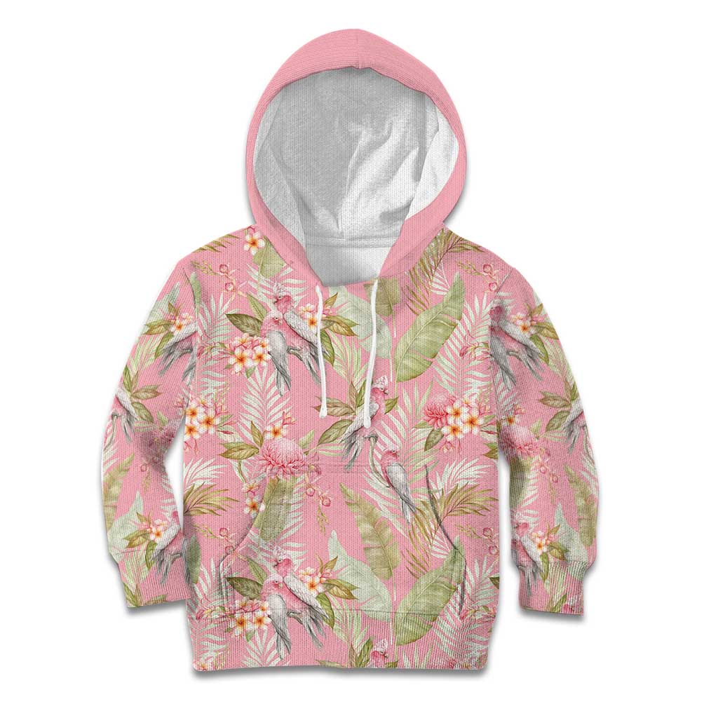 Australia Galah Cockatoo Kid Hoodie Eolophus Soseicapilla Couple Seamless Style - Aussie Hoodie