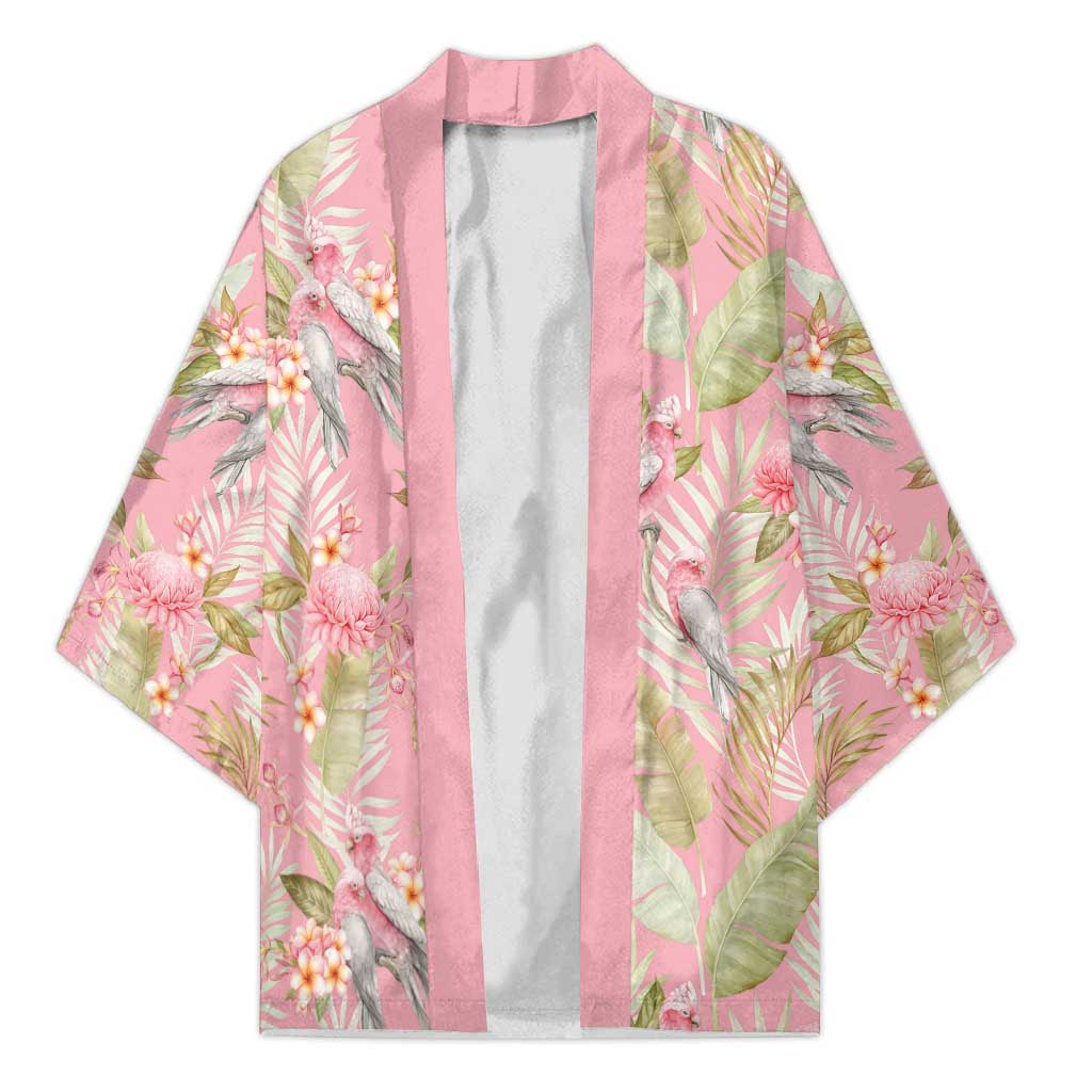 Australia Galah Cockatoo Kimono Eolophus Soseicapilla Couple Seamless Style - Aussie Hoodie