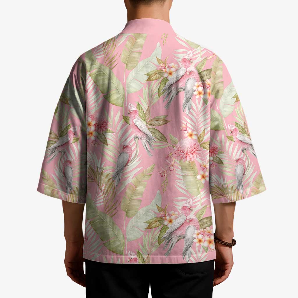 Australia Galah Cockatoo Kimono Eolophus Soseicapilla Couple Seamless Style - Aussie Hoodie
