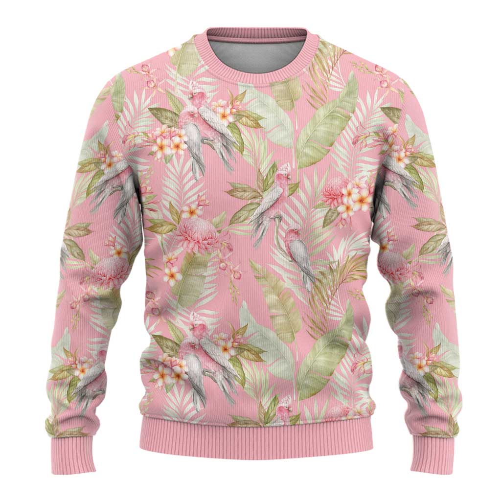 Australia Galah Cockatoo Ugly Christmas Sweater Eolophus Soseicapilla Couple Seamless Style - Aussie Hoodie
