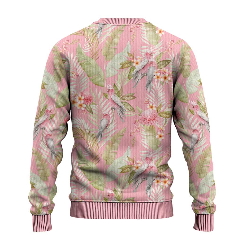 Australia Galah Cockatoo Ugly Christmas Sweater Eolophus Soseicapilla Couple Seamless Style - Aussie Hoodie