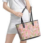 Australia Galah Cockatoo Leather Tote Bag Eolophus Soseicapilla Couple Seamless Style - Aussie Hoodie