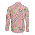 Australia Galah Cockatoo Long Sleeve Button Shirt Eolophus Soseicapilla Couple Seamless Style - Aussie Hoodie