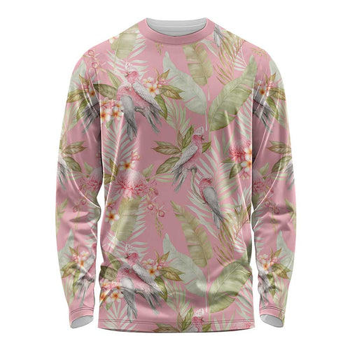 Australia Galah Cockatoo Long Sleeve Shirt Eolophus Soseicapilla Couple Seamless Style - Aussie Hoodie