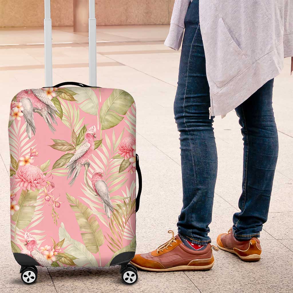 Australia Galah Cockatoo Luggage Cover Eolophus Soseicapilla Couple Seamless Style - Aussie Hoodie