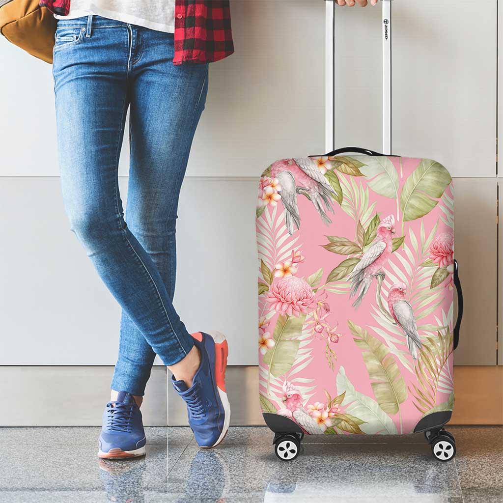 Australia Galah Cockatoo Luggage Cover Eolophus Soseicapilla Couple Seamless Style - Aussie Hoodie
