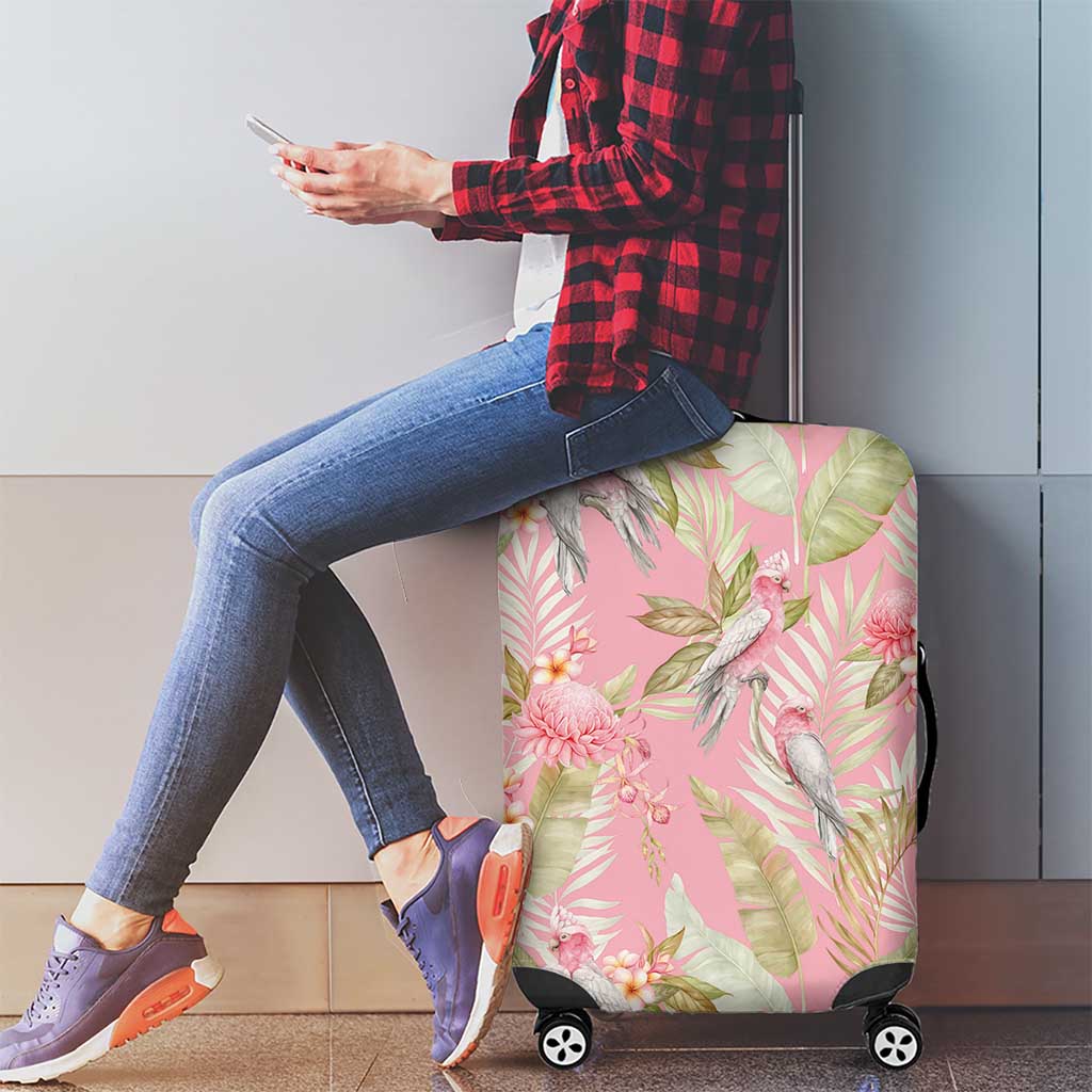 Australia Galah Cockatoo Luggage Cover Eolophus Soseicapilla Couple Seamless Style - Aussie Hoodie