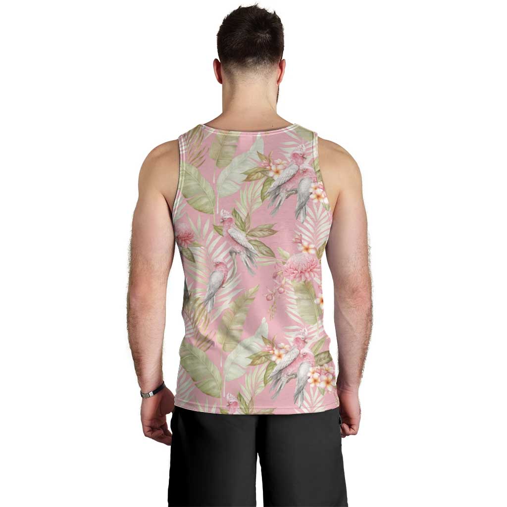 Australia Galah Cockatoo Men Tank Top Eolophus Soseicapilla Couple Seamless Style - Aussie Hoodie