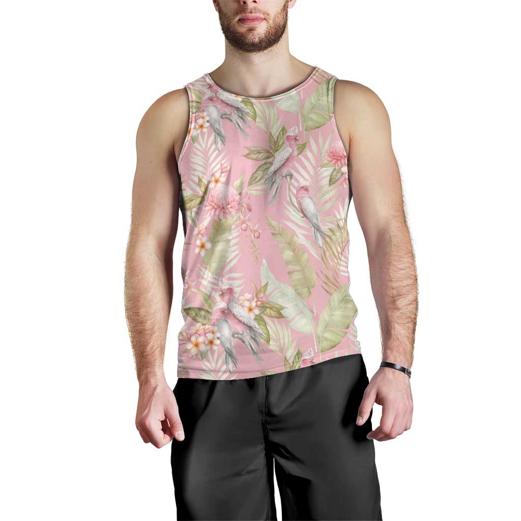 Australia Galah Cockatoo Men Tank Top Eolophus Soseicapilla Couple Seamless Style - Aussie Hoodie
