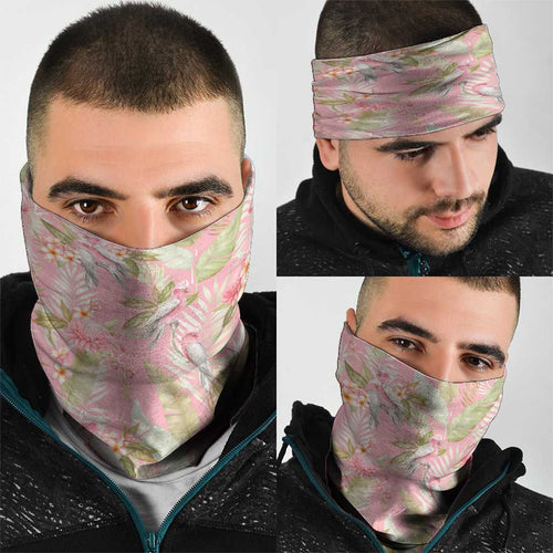 Australia Galah Cockatoo Neck Gaiter Eolophus Soseicapilla Couple Seamless Style - Aussie Hoodie