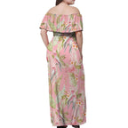 Australia Galah Cockatoo Off Shoulder Maxi Dress Eolophus Soseicapilla Couple Seamless Style - Aussie Hoodie