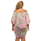 Australia Galah Cockatoo Off Shoulder Short Dress Eolophus Soseicapilla Couple Seamless Style - Aussie Hoodie