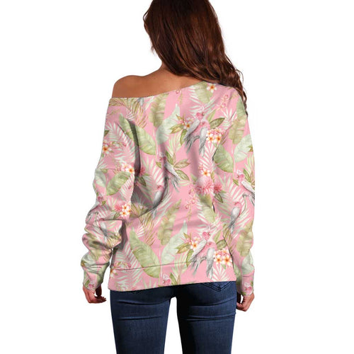 Australia Galah Cockatoo Off Shoulder Sweater Eolophus Soseicapilla Couple Seamless Style - Aussie Hoodie