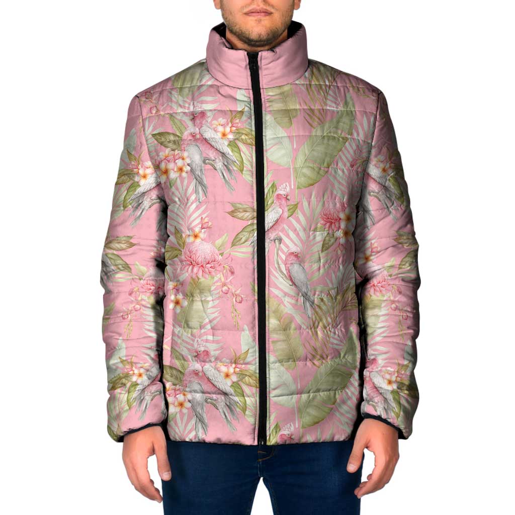 Australia Galah Cockatoo Padded Jacket Eolophus Soseicapilla Couple Seamless Style - Aussie Hoodie