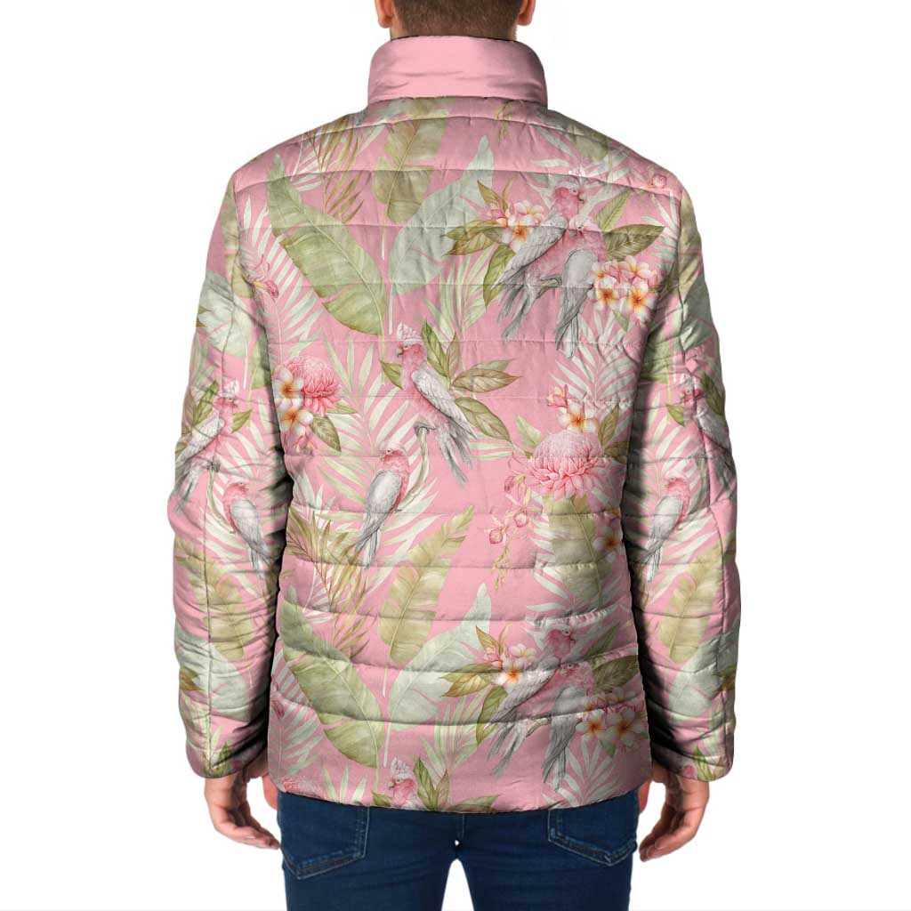 Australia Galah Cockatoo Padded Jacket Eolophus Soseicapilla Couple Seamless Style - Aussie Hoodie