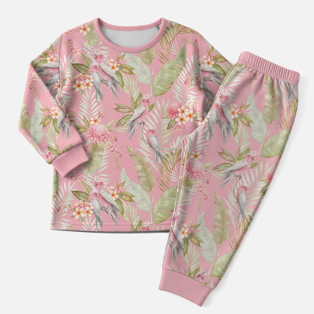 Australia Galah Cockatoo Christmas Pajama Set Eolophus Soseicapilla Couple Seamless Style - Aussie Hoodie