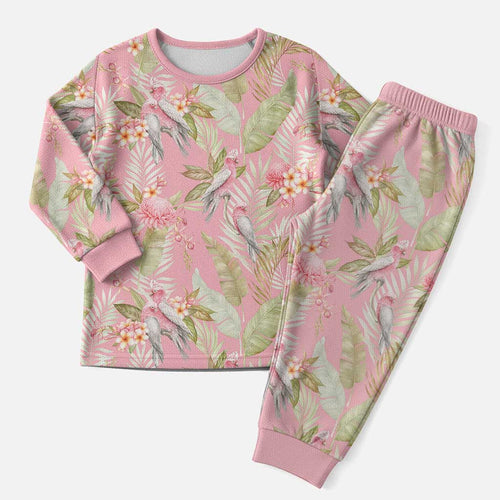 Australia Galah Cockatoo Christmas Pajama Set Eolophus Soseicapilla Couple Seamless Style - Aussie Hoodie