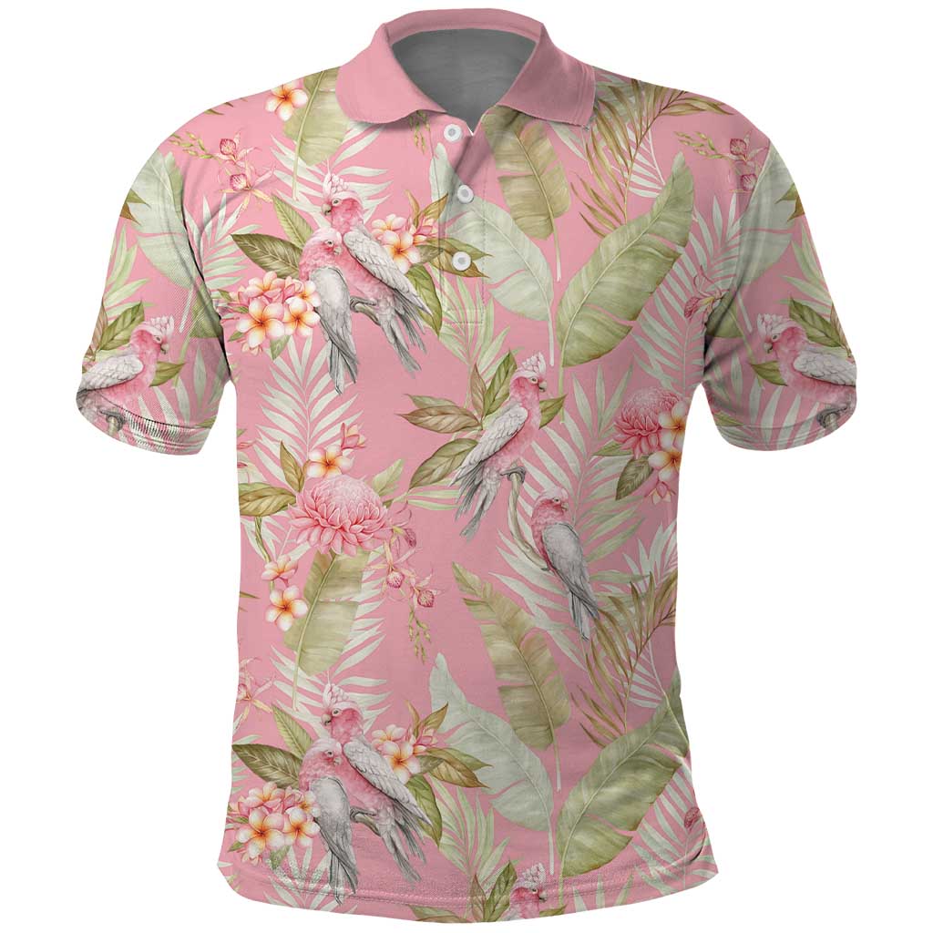 Australia Galah Cockatoo Polo Shirt Eolophus Soseicapilla Couple Seamless Style - Aussie Hoodie