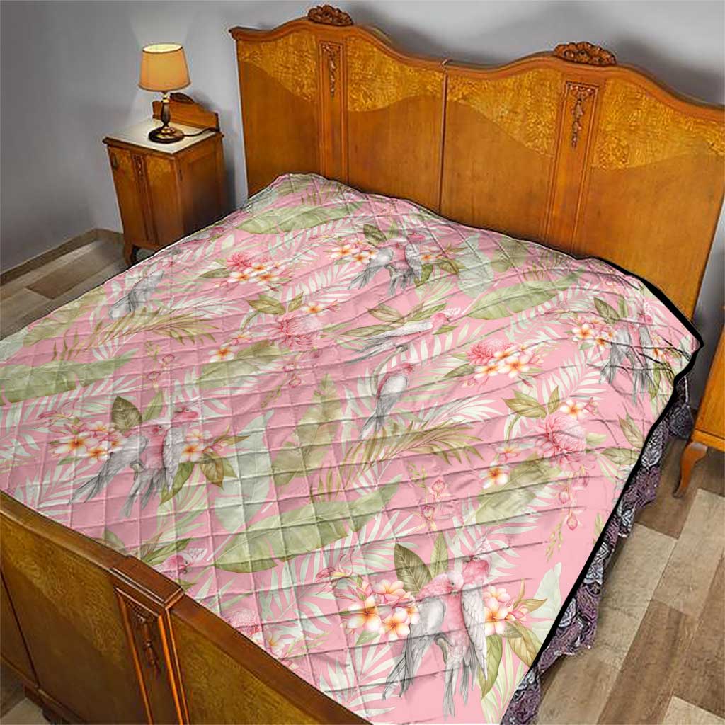 Australia Galah Cockatoo Quilt Eolophus Soseicapilla Couple Seamless Style - Aussie Hoodie