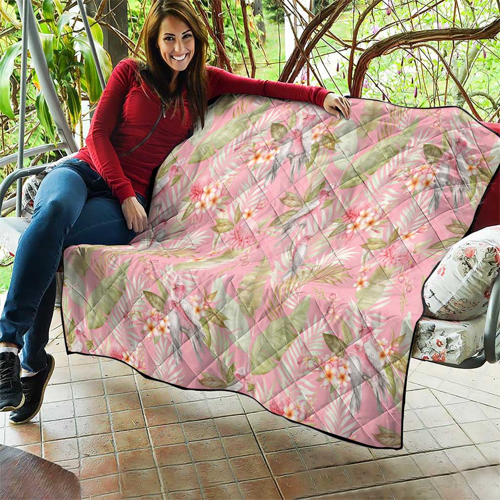 Australia Galah Cockatoo Quilt Eolophus Soseicapilla Couple Seamless Style - Aussie Hoodie