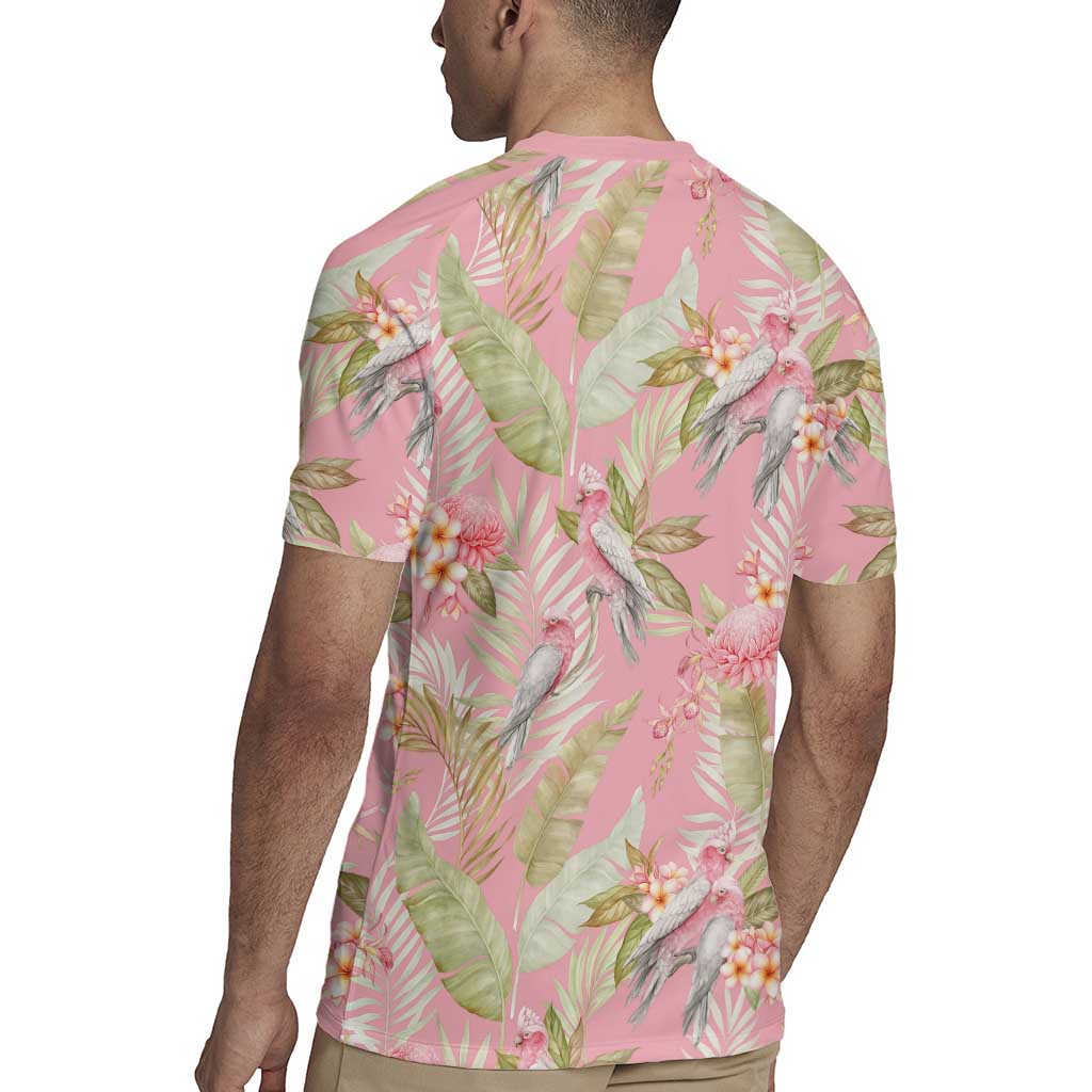 Australia Galah Cockatoo Rugby Jersey Eolophus Soseicapilla Couple Seamless Style - Aussie Hoodie