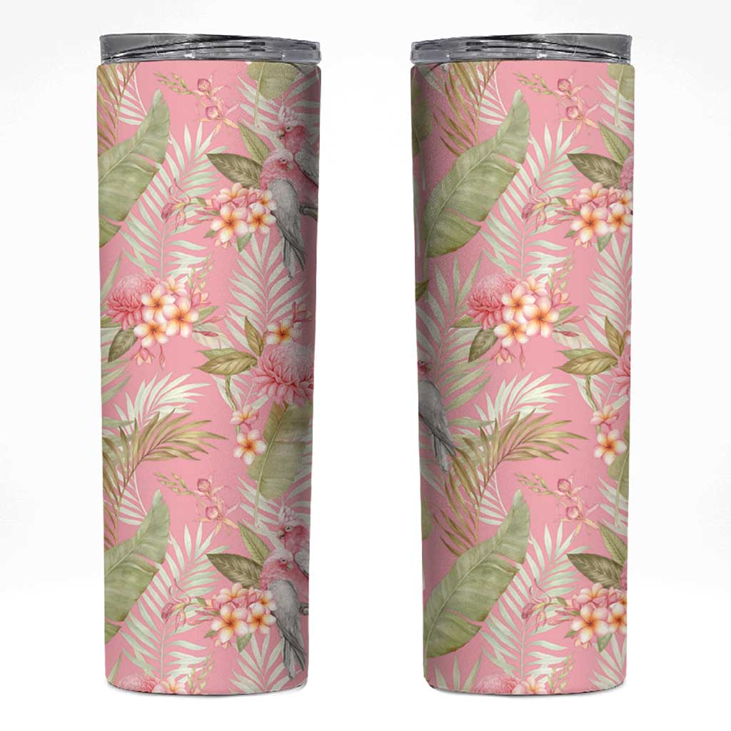 Australia Galah Cockatoo Skinny Tumbler Eolophus Soseicapilla Couple Seamless Style - Aussie Hoodie