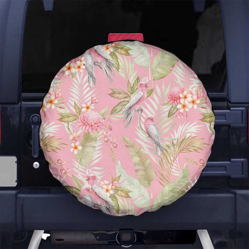 Australia Galah Cockatoo Spare Tire Cover Eolophus Soseicapilla Couple Seamless Style - Aussie Hoodie
