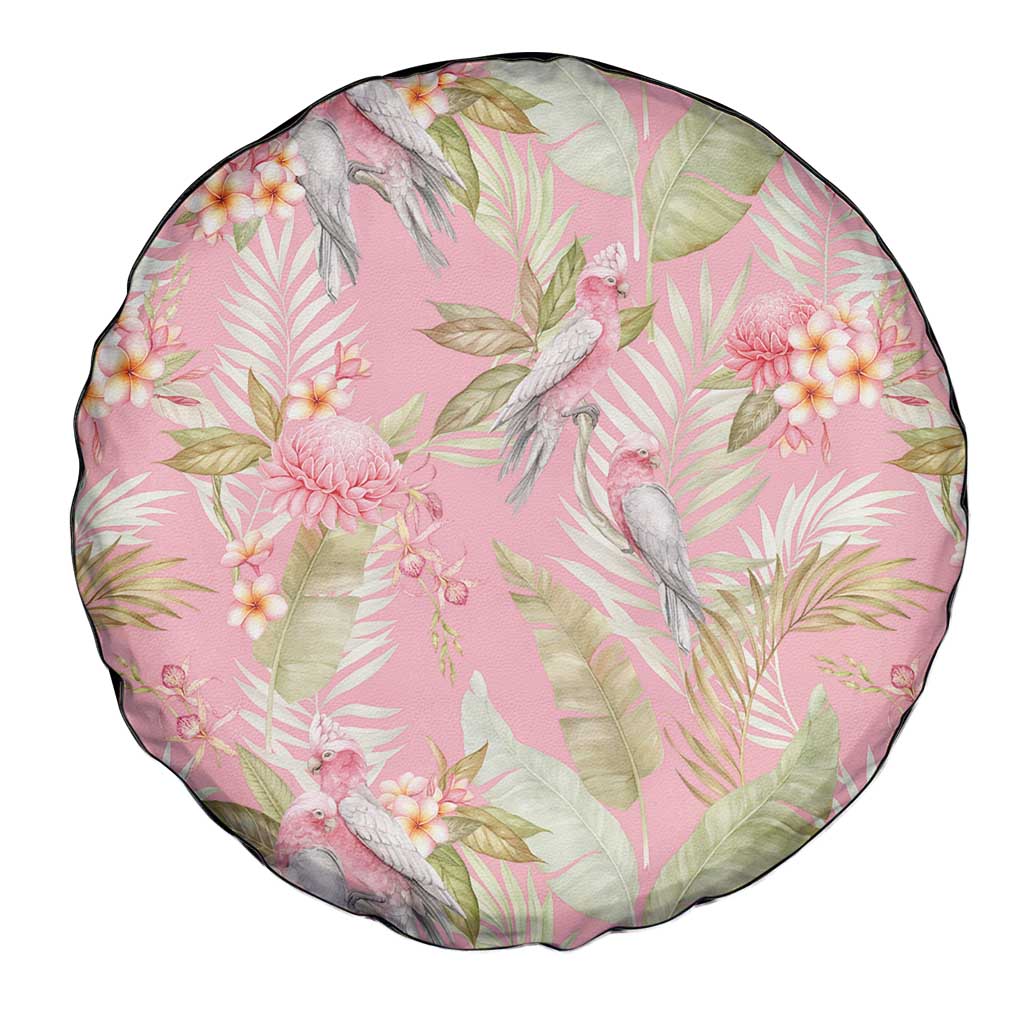 Australia Galah Cockatoo Spare Tire Cover Eolophus Soseicapilla Couple Seamless Style - Aussie Hoodie