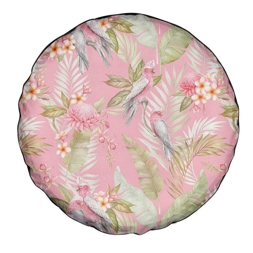 Australia Galah Cockatoo Spare Tire Cover Eolophus Soseicapilla Couple Seamless Style - Aussie Hoodie