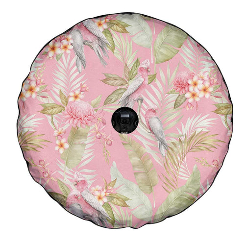 Australia Galah Cockatoo Spare Tire Cover Eolophus Soseicapilla Couple Seamless Style - Aussie Hoodie