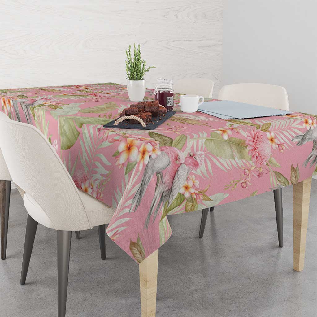 Australia Galah Cockatoo Tablecloth Eolophus Soseicapilla Couple Seamless Style - Aussie Hoodie