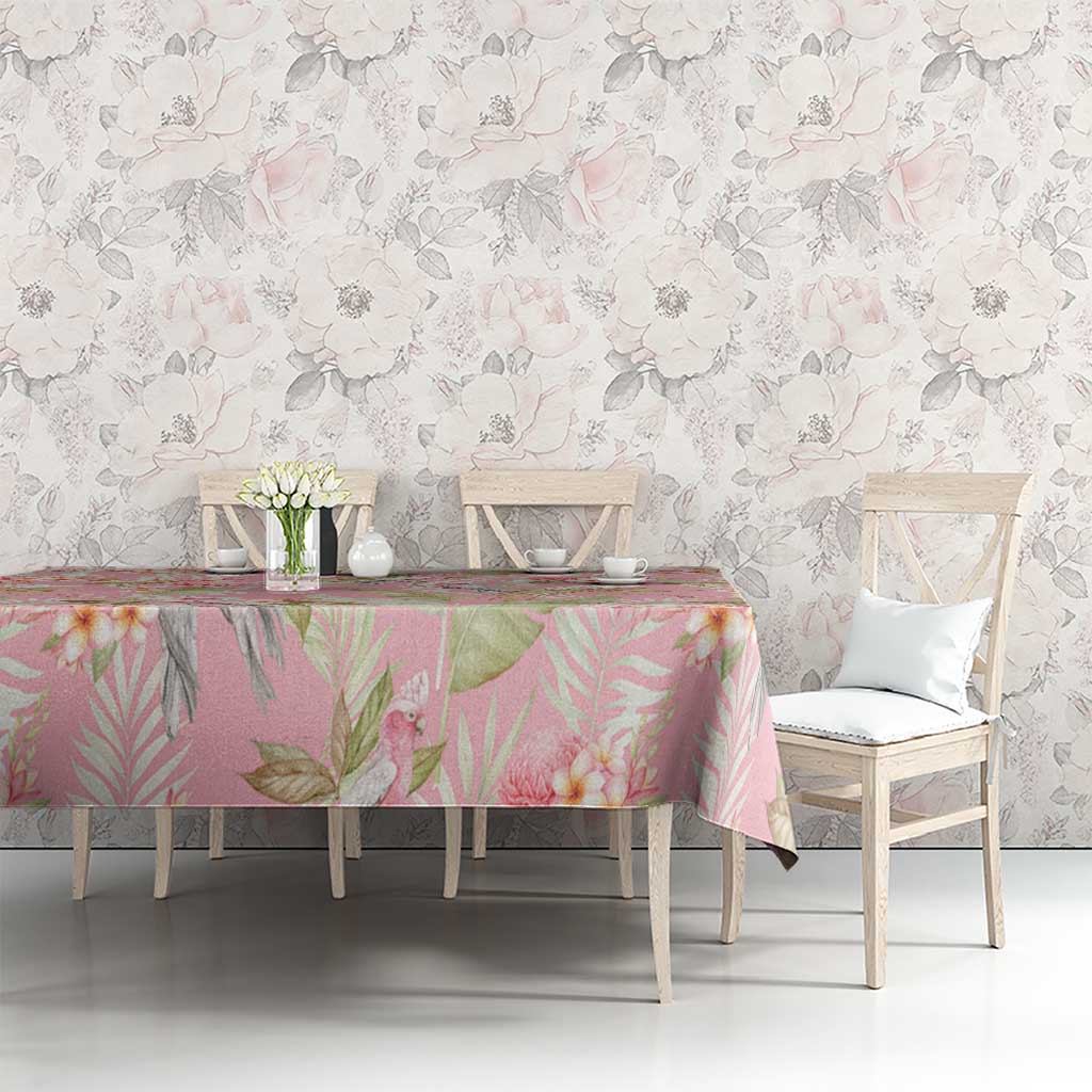 Australia Galah Cockatoo Tablecloth Eolophus Soseicapilla Couple Seamless Style - Aussie Hoodie