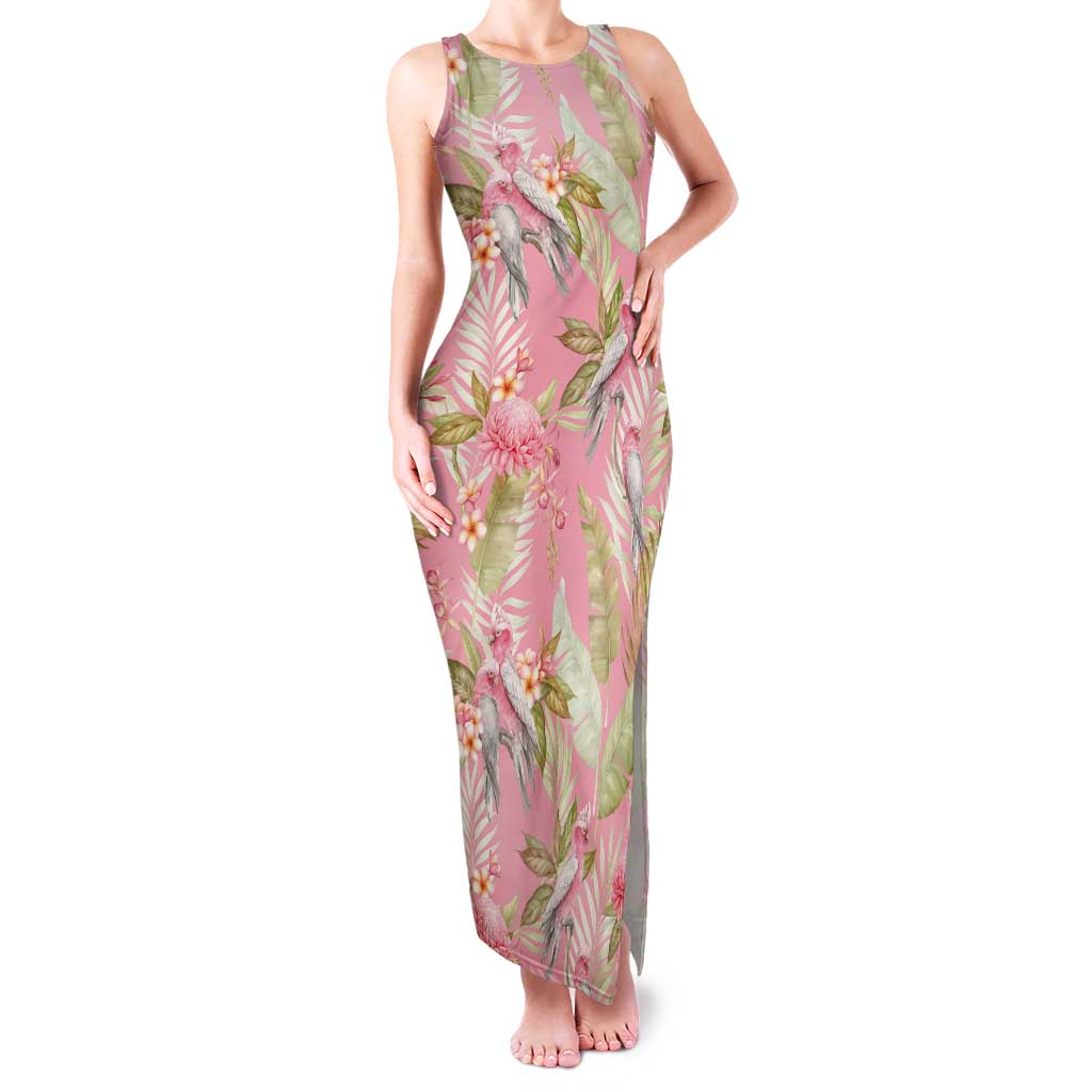 Australia Galah Cockatoo Tank Maxi Dress Eolophus Soseicapilla Couple Seamless Style - Aussie Hoodie