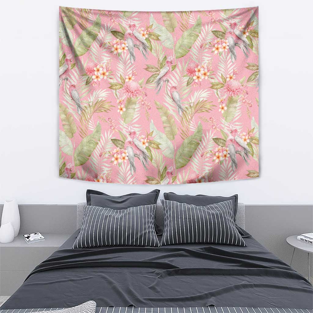 Australia Galah Cockatoo Tapestry Eolophus Soseicapilla Couple Seamless Style - Aussie Hoodie