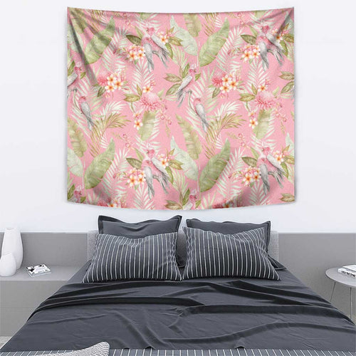 Australia Galah Cockatoo Tapestry Eolophus Soseicapilla Couple Seamless Style - Aussie Hoodie