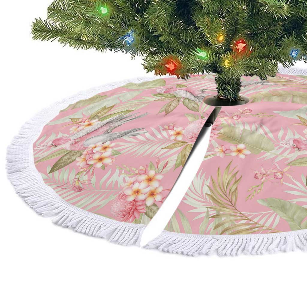 Australia Galah Cockatoo Tree Skirt Eolophus Soseicapilla Couple Seamless Style - Aussie Hoodie