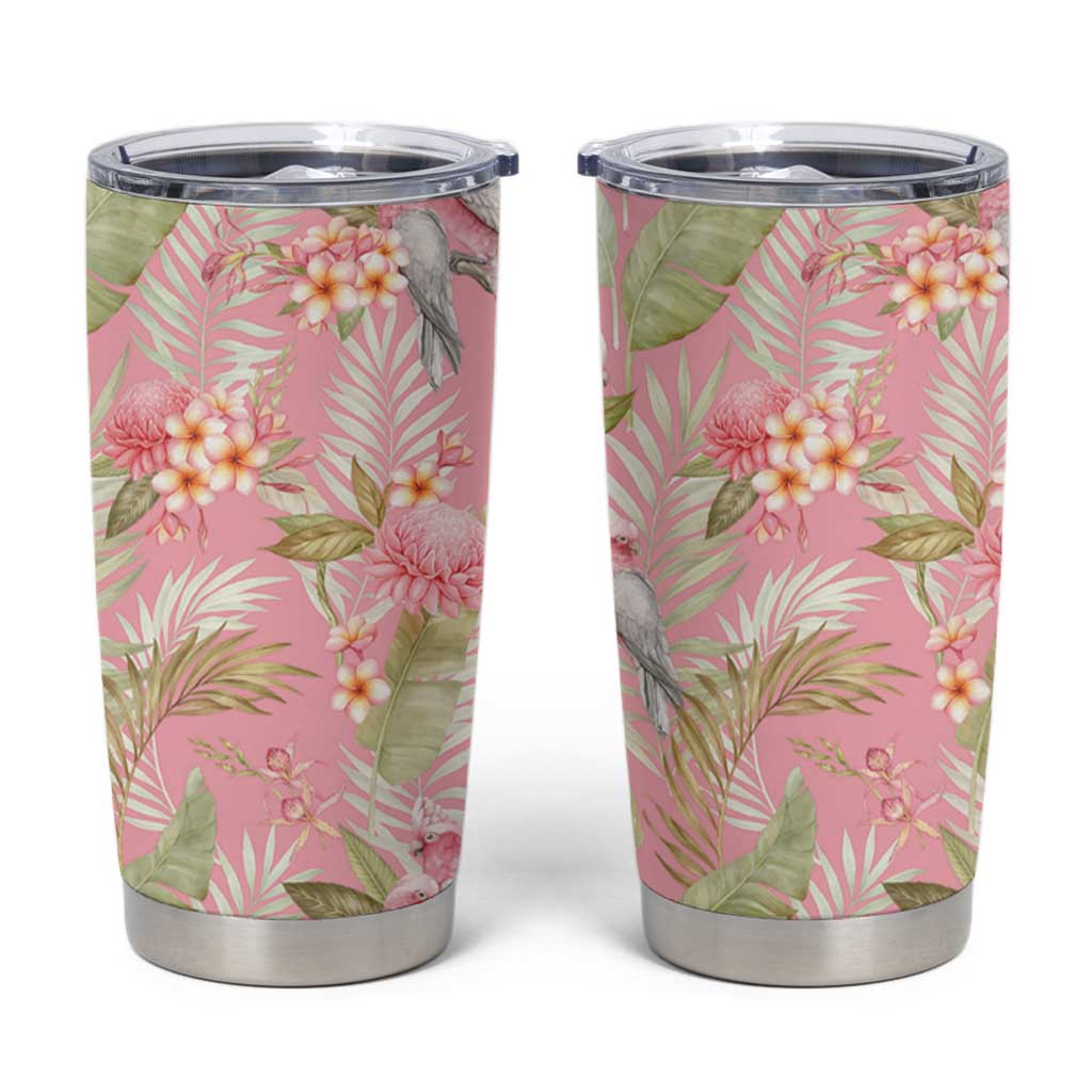 Australia Galah Cockatoo Tumbler Cup Eolophus Soseicapilla Couple Seamless Style - Aussie Hoodie